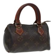 Pre-owned Canvas handbags Louis Vuitton Vintage , Brown , Dames