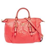 Pre-owned Leather handbags Coach Pre-owned , Red , Dames