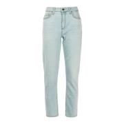 Hoge Taille Denim Blauwe Jeans Liu Jo , Blue , Dames