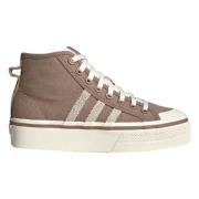 Nizza Platform MID Sneakers Adidas , Brown , Dames