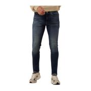 Blauwe Skinny Jeans Calvin Klein , Blue , Heren