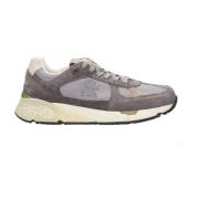 Sneakers van suède met technische stofinzetten Premiata , Gray , Heren