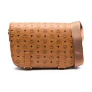 Cognac Messenger Tas Medium MCM , Brown , Dames