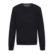 Crewneck Sweater Palm Angels , Gray , Heren