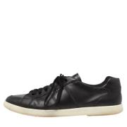 Pre-owned Leather sneakers Prada Vintage , Black , Heren