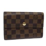 Pre-owned Canvas wallets Louis Vuitton Vintage , Brown , Dames