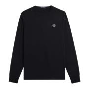 Zwarte T-shirts en Polos Fred Perry , Black , Heren