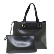 Pre-owned Leather handbags Salvatore Ferragamo Pre-owned , Black , Dam...