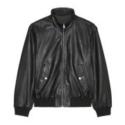 Leren blouson Marc O'Polo , Black , Heren