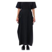 Zwarte Gestreepte 3 Band Lange Rok Y-3 , Black , Dames