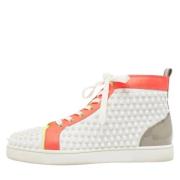 Pre-owned Leather sneakers Christian Louboutin Pre-owned , Multicolor ...