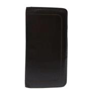 Pre-owned Leather wallets Louis Vuitton Vintage , Black , Dames