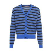 Blauwe Cardigan Sweater Marni , Blue , Heren