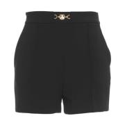 Zwarte Shorts Aw24 Modelhoogte 178cm Elisabetta Franchi , Black , Dame...