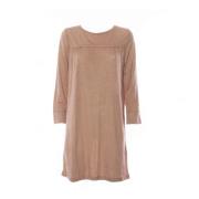 Beige Zomerjurk Sun68 , Beige , Dames