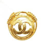 Pre-owned Metal chanel-jewelry Chanel Vintage , Yellow , Dames