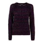 Paarse Dames Trui Outlet Prijs Tommy Hilfiger , Purple , Dames