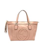 Pre-owned Leather gucci-bags Gucci Vintage , Beige , Dames