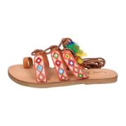 Textielen sandalen voor vrouwen  Blue , Multicolor , Dames