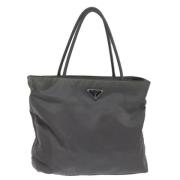 Pre-owned Nylon handbags Prada Vintage , Gray , Dames