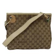 Pre-owned Canvas gucci-bags Gucci Vintage , Beige , Dames