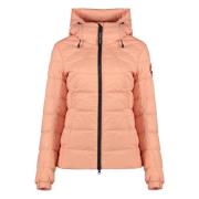 Hooded donsjack met logopatch Canada Goose , Pink , Dames