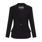 Blazer met zakken Versace Jeans Couture , Black , Dames