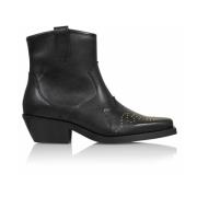 Studded Enkellaarsje Wenen Dwrs , Black , Dames