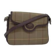 Pre-owned Canvas shoulder-bags Burberry Vintage , Beige , Dames