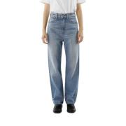 Vintage Straight Fit Jeans B Sides , Blue , Dames