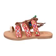 Textiel Sandalen voor Vrouwen  Blue , Multicolor , Dames