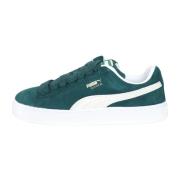 Groene Suede Sneakers Lage Profiel Puma , Green , Dames