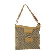 Pre-owned Canvas gucci-bags Gucci Vintage , Beige , Dames