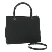 Pre-owned Canvas handbags Gucci Vintage , Black , Dames