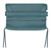 Leren Clutch Tas Chloé , Green , Dames