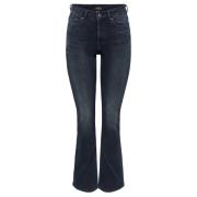 Mid Flared Denim Jeans Only , Blue , Dames