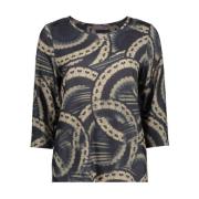 Korte Mouw Top Geisha , Multicolor , Dames