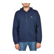 Blauwe Zip Hoodie Lacoste , Blue , Heren