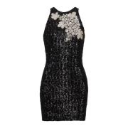 Pailletjurk met druivenborduursel Balmain , Black , Dames