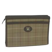 Pre-owned Canvas clutches Burberry Vintage , Brown , Dames