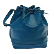 Pre-owned Leather shoulder-bags Louis Vuitton Vintage , Blue , Dames