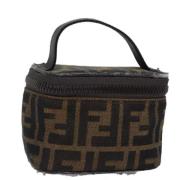 Pre-owned Canvas pouches Fendi Vintage , Brown , Dames