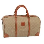 Pre-owned Leather travel-bags Celine Vintage , Beige , Dames