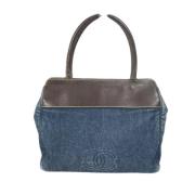 Pre-owned Fabric chanel-bags Chanel Vintage , Blue , Dames