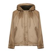 Omkeerbare Kameel Khaki Jas Max Mara Weekend , Brown , Dames