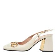 Pre-owned Leather sandals Gucci Vintage , White , Dames