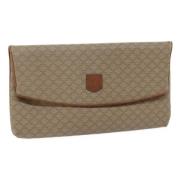 Pre-owned Canvas clutches Celine Vintage , Beige , Dames