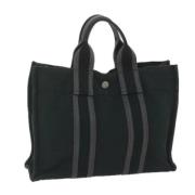 Pre-owned Canvas handbags Hermès Vintage , Black , Dames