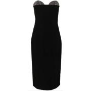 Zwarte Elegante Jurken Genny , Black , Dames