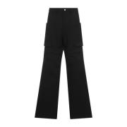 Zwarte Wol Jeans Aw24 Rick Owens , Black , Heren